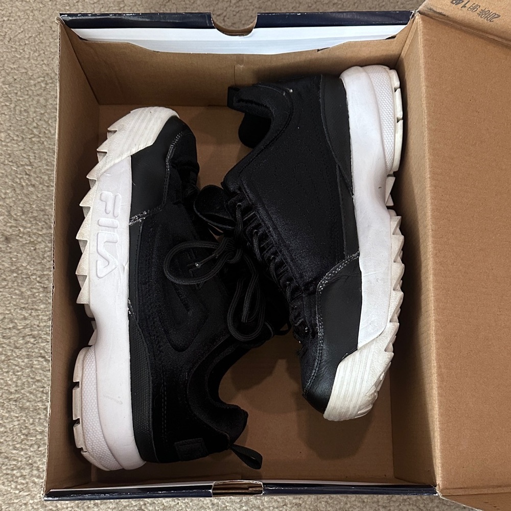 Fila Velour Black&White Disruptor II